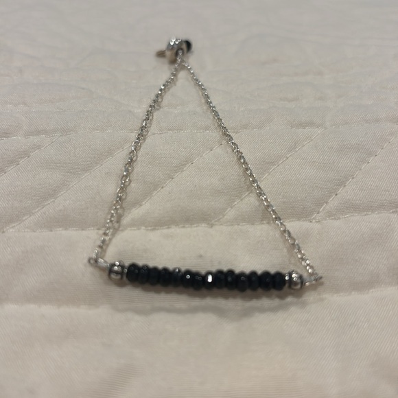 Silpada Elegant Sterling Silver and Black Beaded Bracelet - Picture 9 of 9